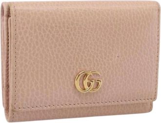 Gucci Pre-owned Vintage Portemonnee - Dames - Vintage Accessoires - Roze - ONE Size - Leer - Vintage