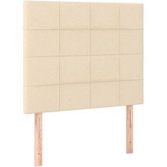 vidaXL Testiera 2 pz Crema 90x5x78/88 cm in Tessuto - Vidaxl