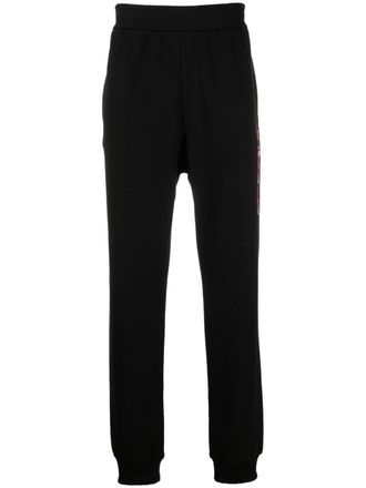 Versace logo-print track pants - Black
