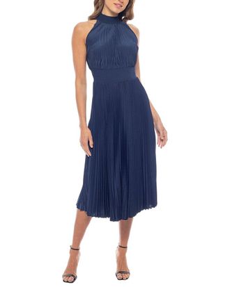 Marina Rossini Pleated Midi Dress