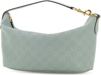 Gucci Womens With Shoulder Bag Blue Cotton Polyester