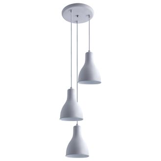 Paco Home Paco Home - Luminaria Suspensi&oacute;n Colgante Comedor Cocina Colgante Mesa Comedor E27 Blanco, 3 Fuentes Lumin.+ A60 Transp.300 Lumen