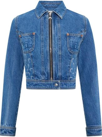Marine Serre Womens Denim Cotton Jacket
