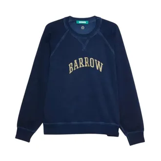 Barrow Barrow, Heren, Sweatshirts & Hoodies, Blauw, Maat: M Katoen