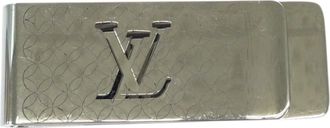 Louis Vuitton Silver Stainless Steel Money Clip (Pre-Owned)