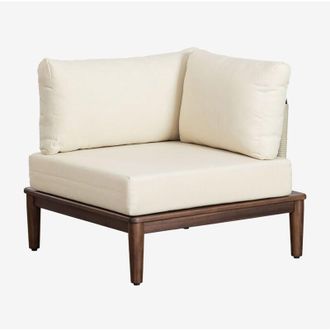 Sklum Sill&oacute;n Esquinero De Jard&iacute;n En Madera De Acacia Giulia Sklum