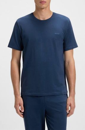 BOSS Mix Match Stretch Cotton Lounge T-Shirt in Open Blue at Nordstrom, Size Xx-Large