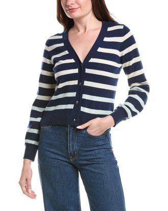 Isla Karla Stripe Cashmere Cardigan