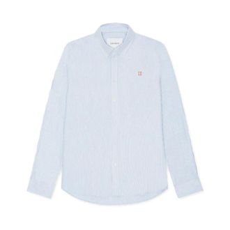 Les Deux Konrad Contrast Oxford Shirt - Heren - Casual Overhemden - Blauw - L - Katoen - Overhemden