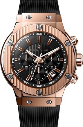 Christian Van Sant Mens Monarchy Red Dial Watch