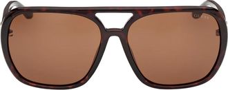 Guess Gu 00351 Zonnebril - unisex - Zonnebrillen - Bruin - 60 MM - Accessoires