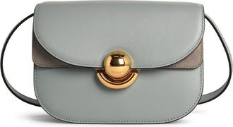 Furla Light Blue Leather Mini sfera Crossbody Bag