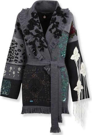 Alanui Midnight Knit Cardigan With Relaxed Fit