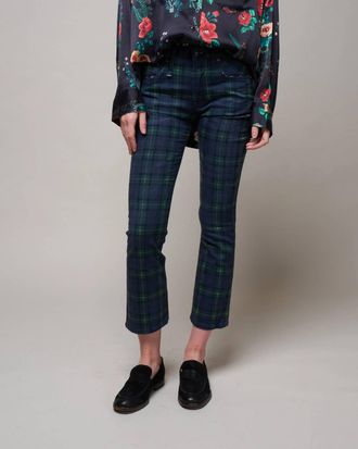 R13 Kick Fit Jean In Printed Tartan