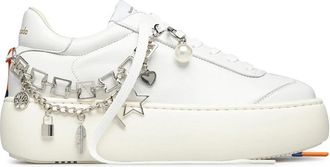 Barracuda Witte Leren Modeschoenen met Charme - Dames - Sneakers - Wit - 41 EU - Leer - Schoenen