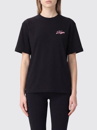 Msgm Relaxed Fit Cotton T-shirt with Contrasting Logo