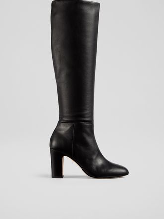 L.k. Bennett Womens Kristen Knee Boots,Black - Size UK 8