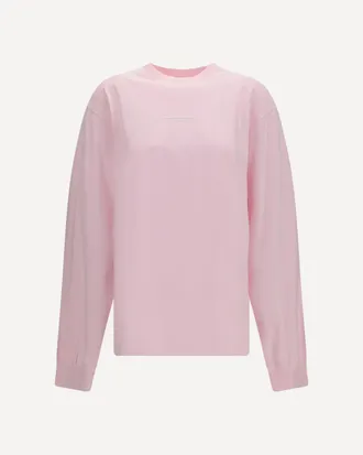 Alexander Wang T-shirt a maniche lunghe con logo Woman XS