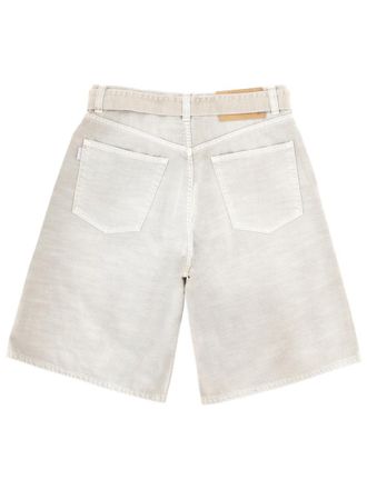 Haikure Cotton Shorts - Beige