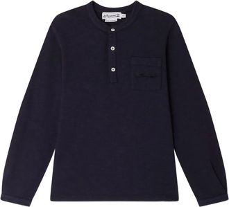 BONPOINT Jartiste henley pocket T-shirt - kids - Organic Cotton - 12 - Blue