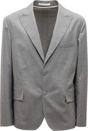 Paolo Pecora Jassen, Heren, Grijs, XL, Giacca Sfoderata Jacket