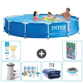 Intex Piscina Con Estructura Redonda - 366x76 Cm - 7-piezas S228