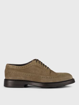 Doucal's Derby Doucals in camoscio con motivo brogue
