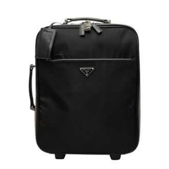 Prada Vintage, unisex, Zwart, ONE Size, Nylon, Pre-owned Tessuto Nylon Travel Bag