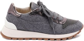 Brunello Cucinelli Brunello Cucinelli Womens Wool Sneakers - Grey - Size EU 37