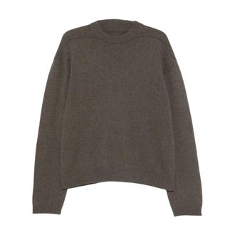 Rick Owens Truien & Vesten, Heren, Bruin, M, Kasjmier, Polvere Kasjmier Trui