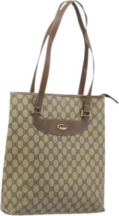 Gucci Pre-owned Tote Bags, female, Beige, Size: ONE SIZE Pre-owned Vintage Tote Bag
