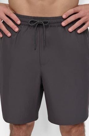 DKNY Core Volley Swim Trunks in Charcoal at Nordstrom Rack, Size Xx-Large