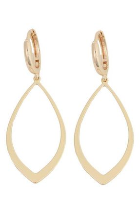 Panacea Open Marquise Drop Earrings in Gold at Nordstrom