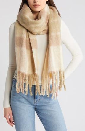 Madewell Plaid Blanket Scarf in Sandstone at Nordstrom Rack