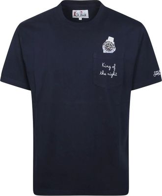 MC2 Saint Barth Connor T-Shirt - Heren - Tops - Blauw - Maat: L Katoen