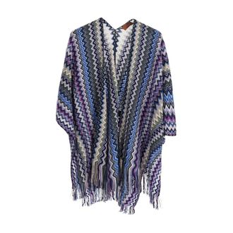 Missoni Mantella in Lana e Poliestere - - Jackets - Donna - Multicolore - ONE SIZE