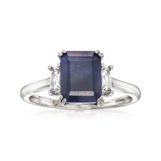 Ross-Simons Sapphire Ring With. White Topaz in Sterling Silver