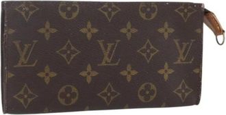 Louis Vuitton Pre-owned Canvas Pouch - Dames - Vintage Clutch - Bruin - ONE Size - Vintage