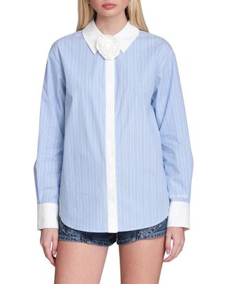 Avec Les Filles Rose French Cuff Menswear Shirt