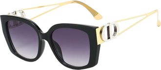 Generic Square frame sunglasses for women, small face-enhancing sun protection sunglasses(Purple)