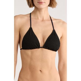 Good American Always Fit Triangle Bikini Top in Black at Nordstrom Rack, Size Xx-Small/x-Small
