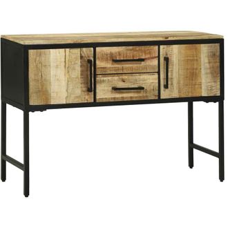 vidaXL Vidaxl - Mesa Consola Marr&oacute;n 100 X 35 X 70 Cm Madera Maciza De Mango