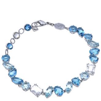 Swarovski Gema Soft Bracelet Rhodium Shiny Blue