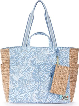 The Sak Cassia Beach Tote in Blue Aura Seashore at Nordstrom
