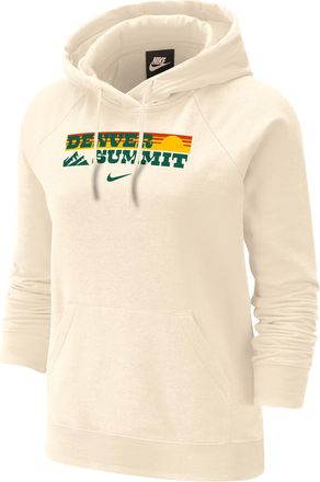 Nike Denver Summit Phoenix Fleece Nike Womens Oversized Hoodie in White | W31855DNFC26-NAT