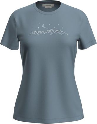 Icebreaker Merino 150 Tech Lite S/S Stars Merinoshirt f&uuml;r Damen | grau