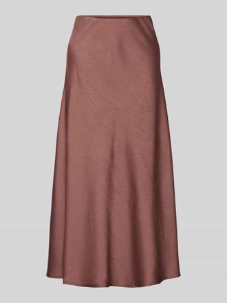 Neo Noir Neo Noir Midirock aus Satin mit elastischem Bund Modell Bovary in Altrosa, Gr&ouml;&szlig;e 34