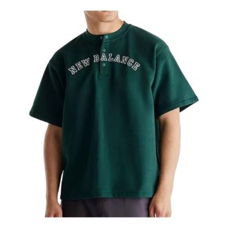 New Balance x Shohei French Terry Henley Neck T-Shirt Asia Sizing Nordic Green MT62V56ZNOG