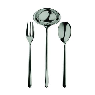 Mepra Linea Serving Set - 3 Pieces in Black Gold at Nordstrom