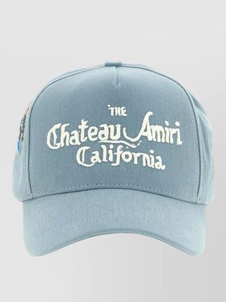 Amiri chateau logo cap curved brim design